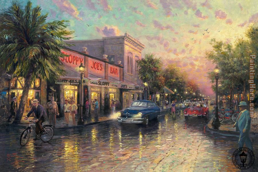 Key West painting - Thomas Kinkade Key West art painting